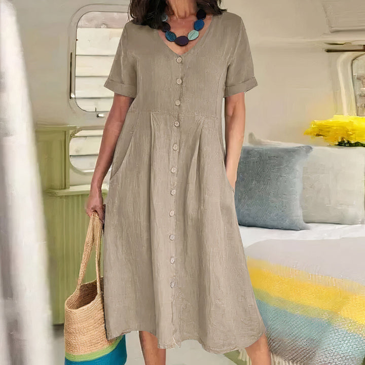 Alisa | Relaxed Buttoned Dress