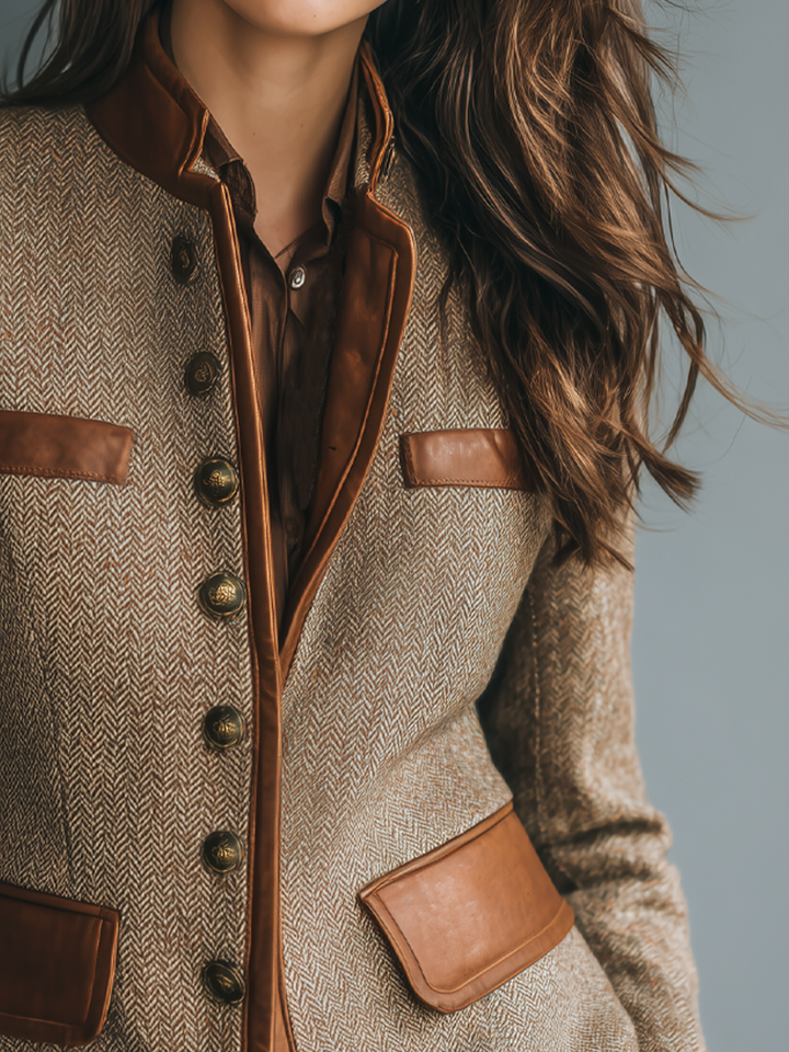 Verena | Vintage-Inspired Tweed-Style Jacket