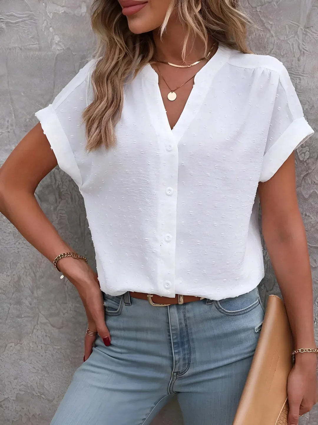 Ailene | Elegant Button-Down Top
