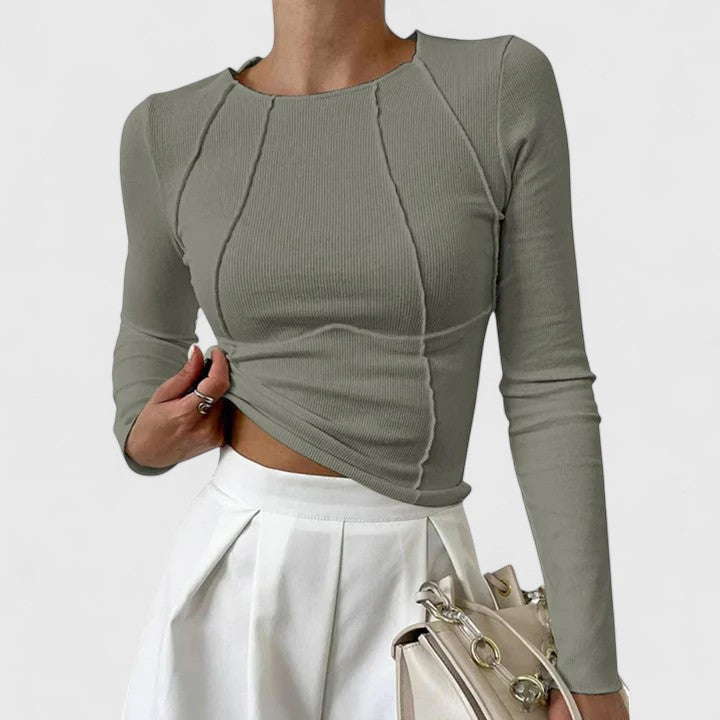 Kimberly | Fitted Long Sleeve Top