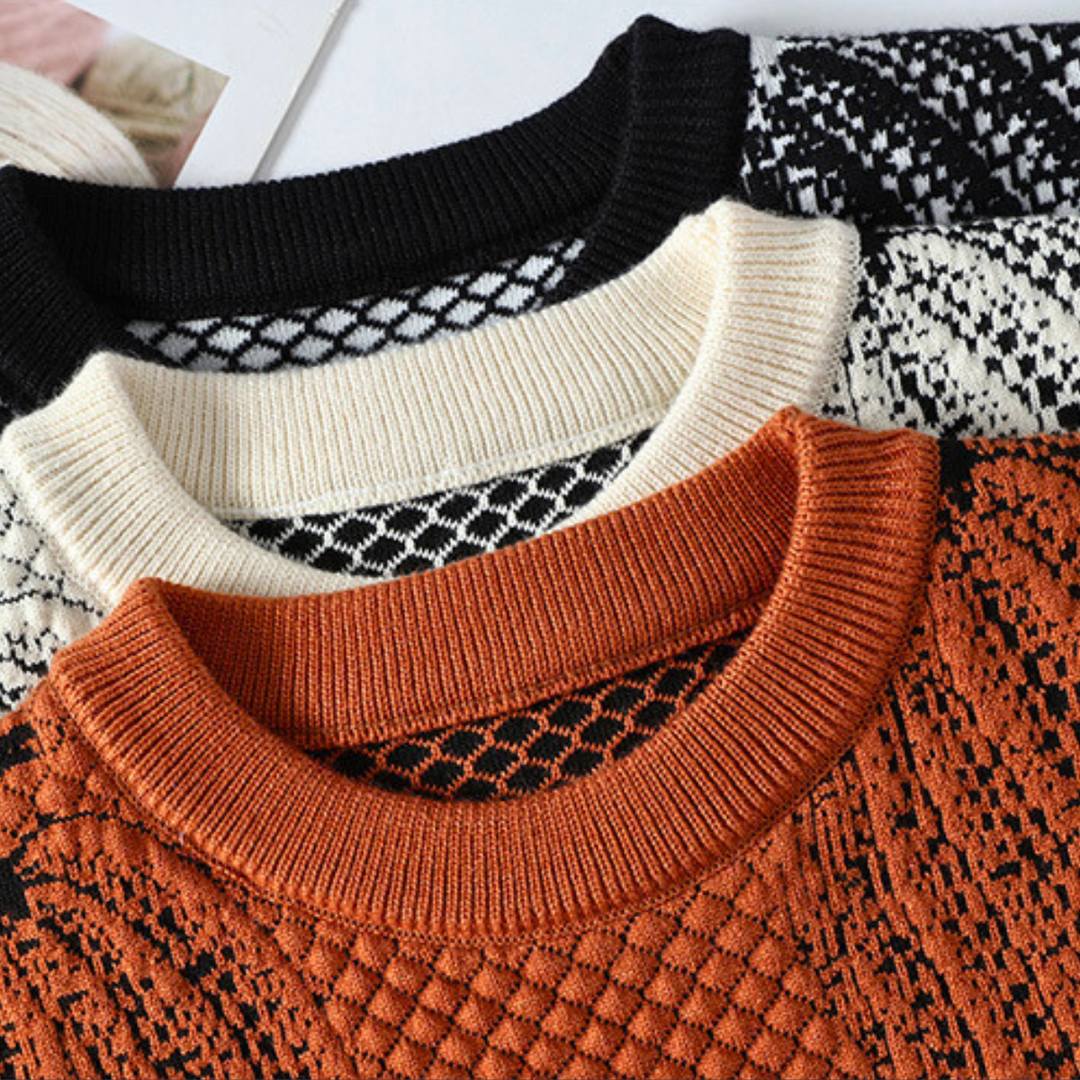 Jarek | Classic Soft Knit Pumpkin Sweater