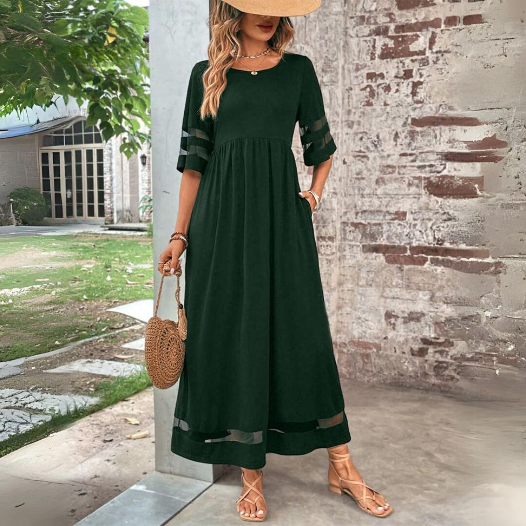 Chloe | Mesh Panel Chic Dress