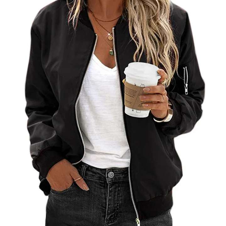 Rebecca | Women's Long Sleeve Bomber Jacket