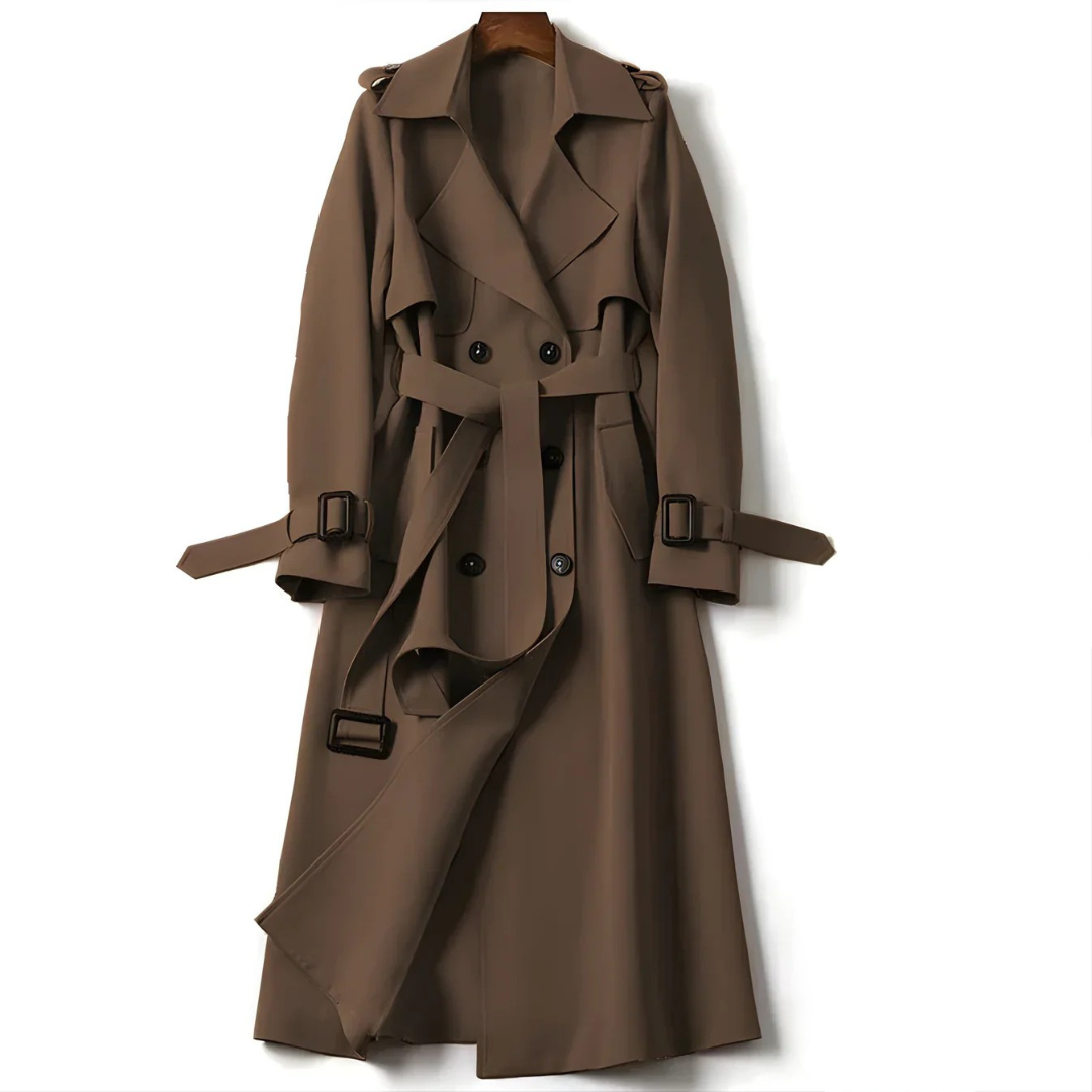 Thalassa | Elegant Double-Breasted Trench Coat