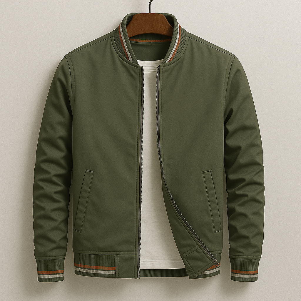 Dimitri | Striped Bomber Jacket