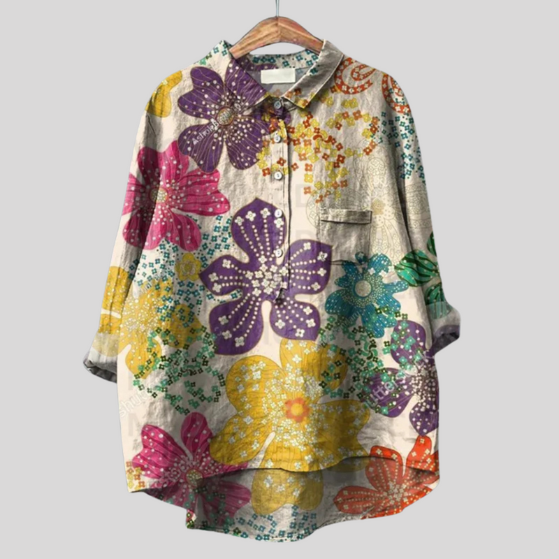 Zandra | Vintage Floral Blouse