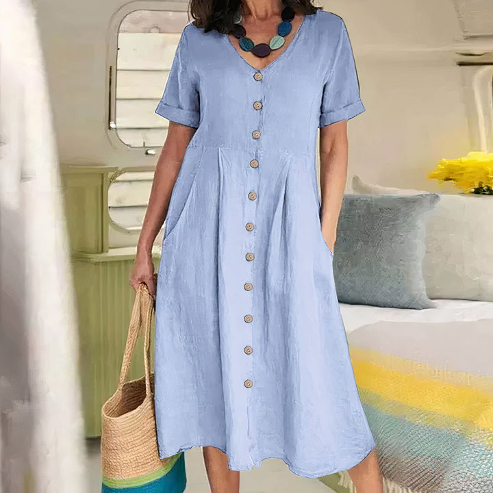 Alisa | Relaxed Buttoned Dress