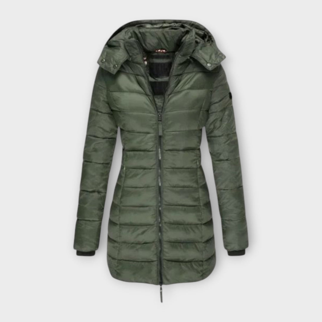 Theda | Lightweight Long Down-Style Puffer Winter Coat
