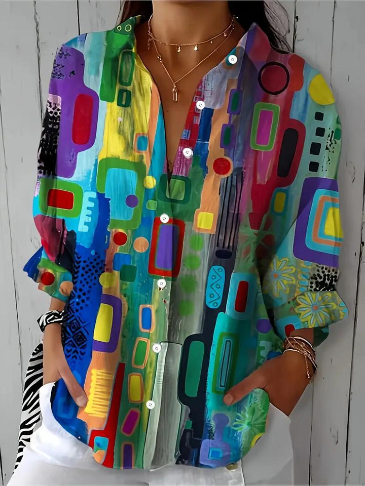 Abigail | Multicolored Statement Blouse