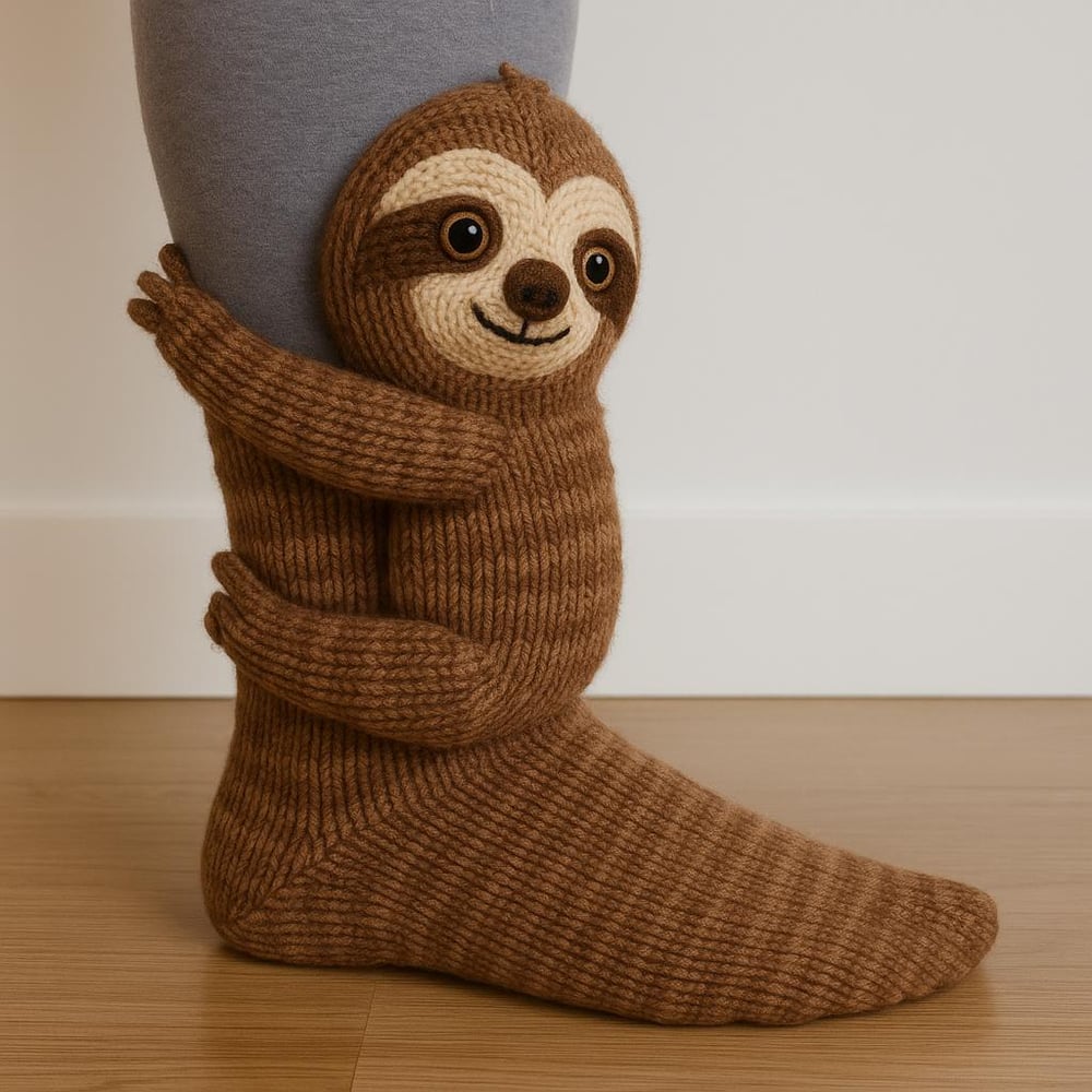 Aristea | Playful Animal-Knit Cozy Socks