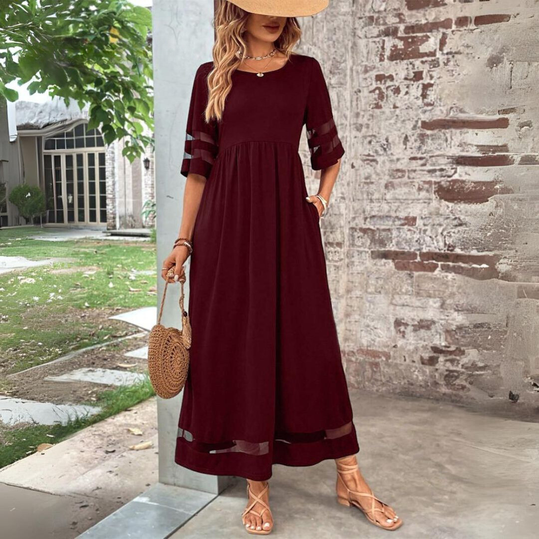 Chloe | Mesh Panel Chic Dress