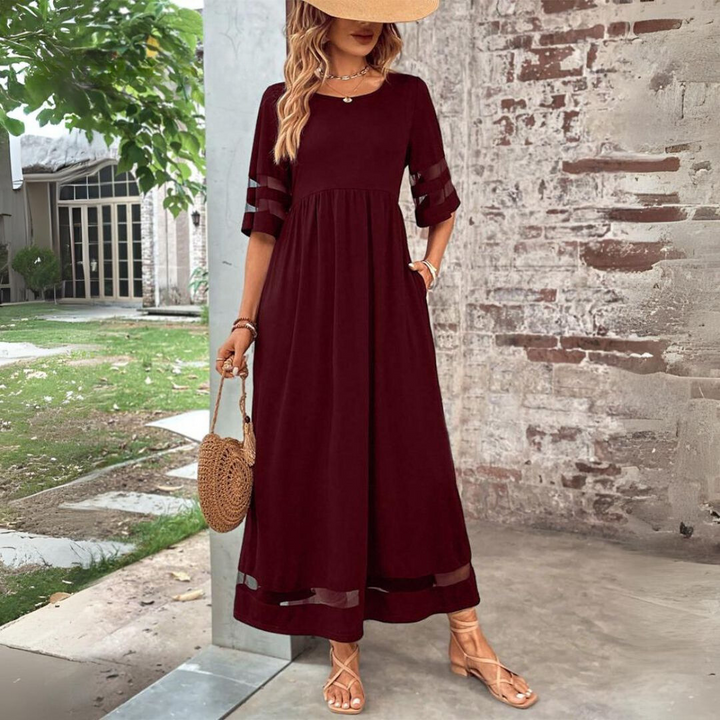 Chloe | Mesh Panel Chic Dress