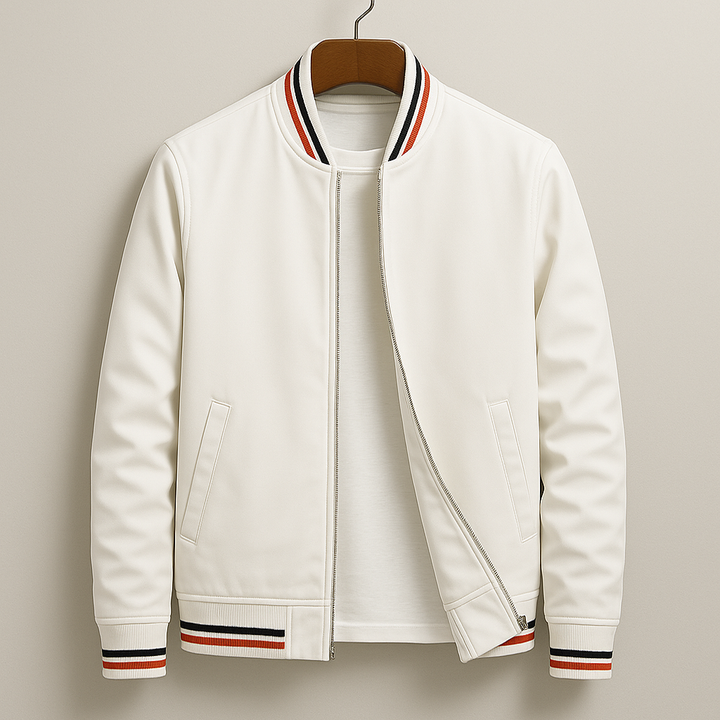 Dimitri | Striped Bomber Jacket