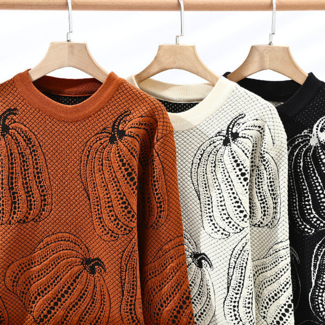 Jarek | Classic Soft Knit Pumpkin Sweater