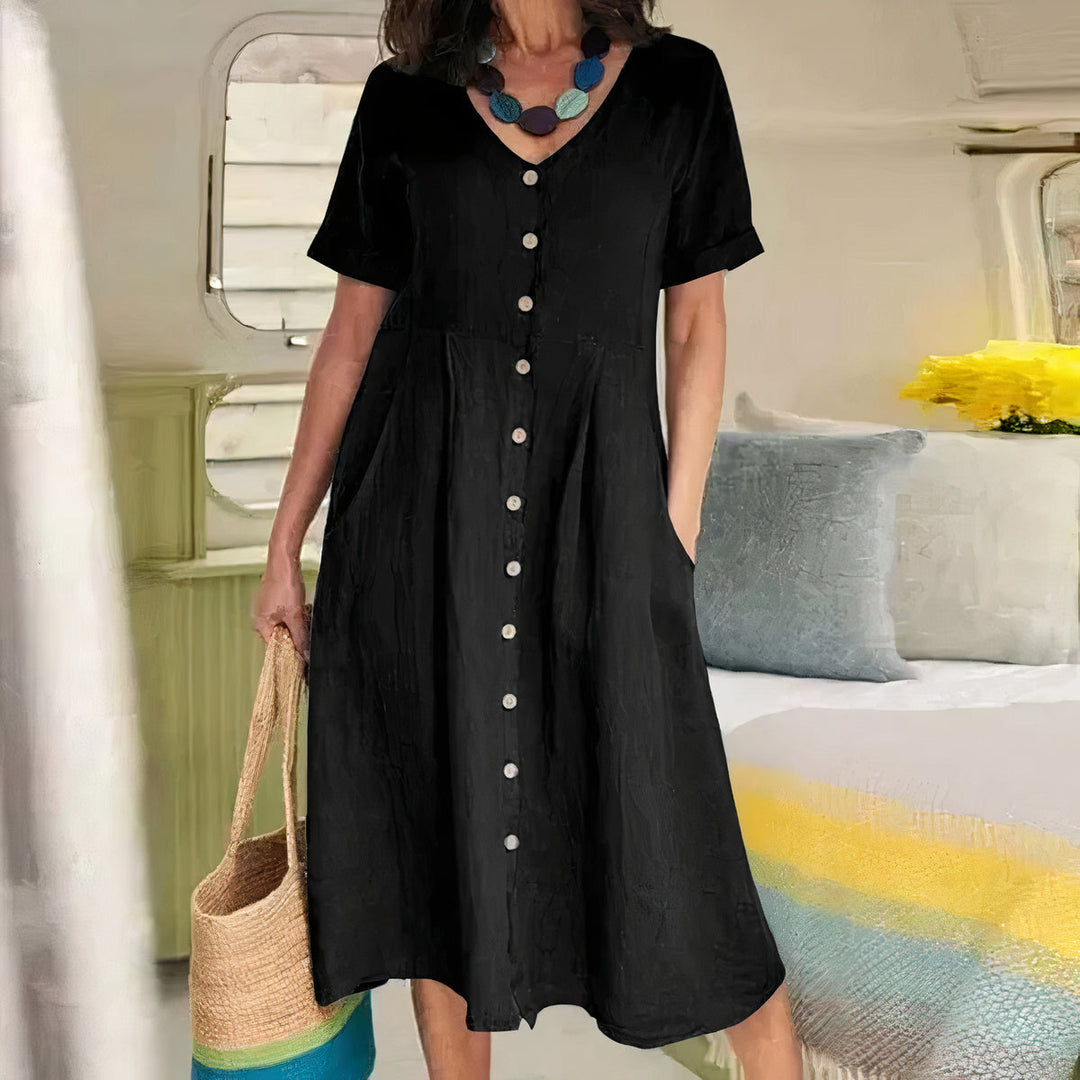 Alisa | Relaxed Buttoned Dress