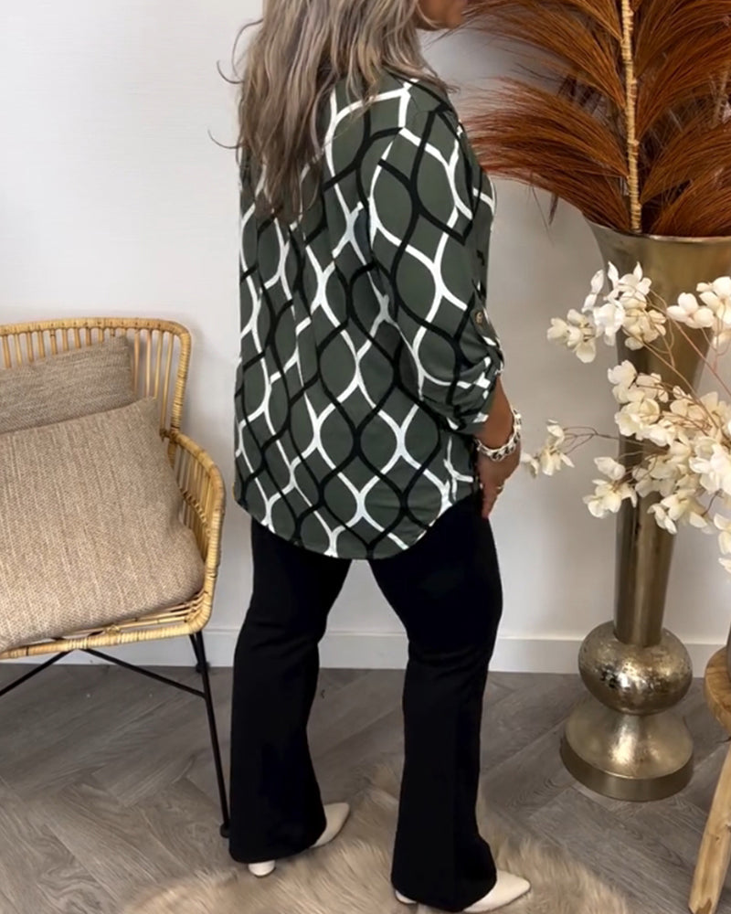 Nica | Graphic Print Blouse