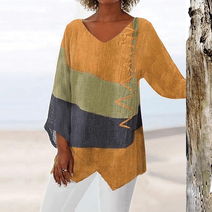 Helen | V-Neck Long Sleeve Blouse