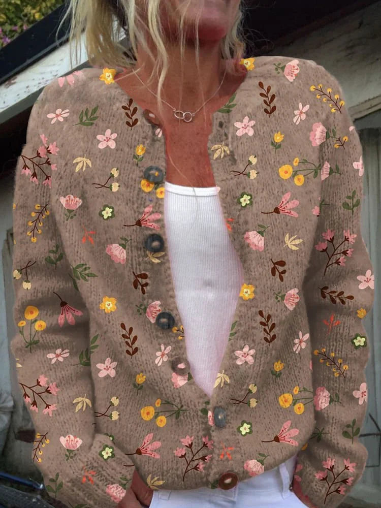 Ynes | Women's floral cardigan