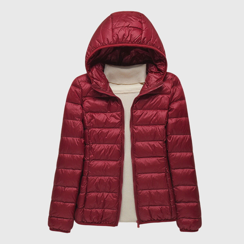 Fenella | Slim Fit Quilted Jacket with Windproof Hood