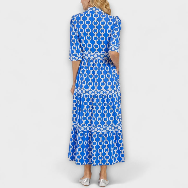 Kaira | Chain Print Midi Dress