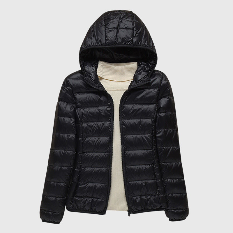 Fenella | Slim Fit Quilted Jacket with Windproof Hood