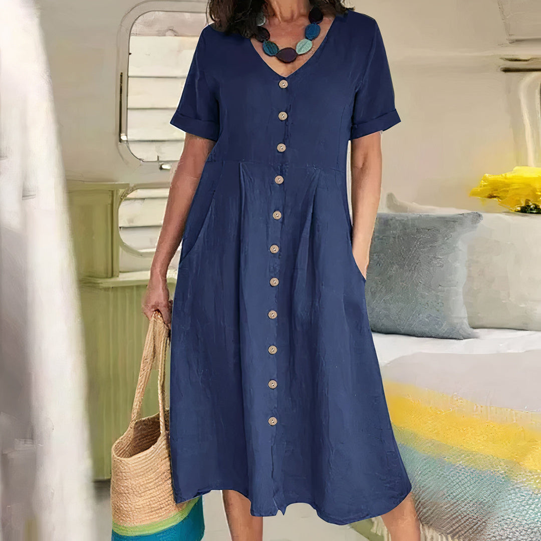 Alisa | Relaxed Buttoned Dress
