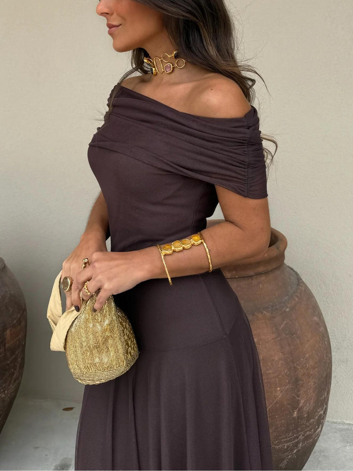 Mariane | Off-Shoulder Maxi Dress