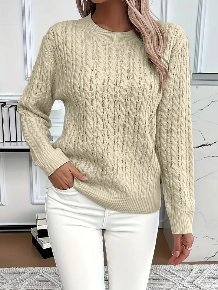 Wrenna | Classic Cable Soft Knit Sweater