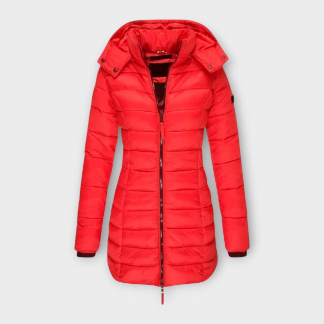 Theda | Lightweight Long Down-Style Puffer Winter Coat
