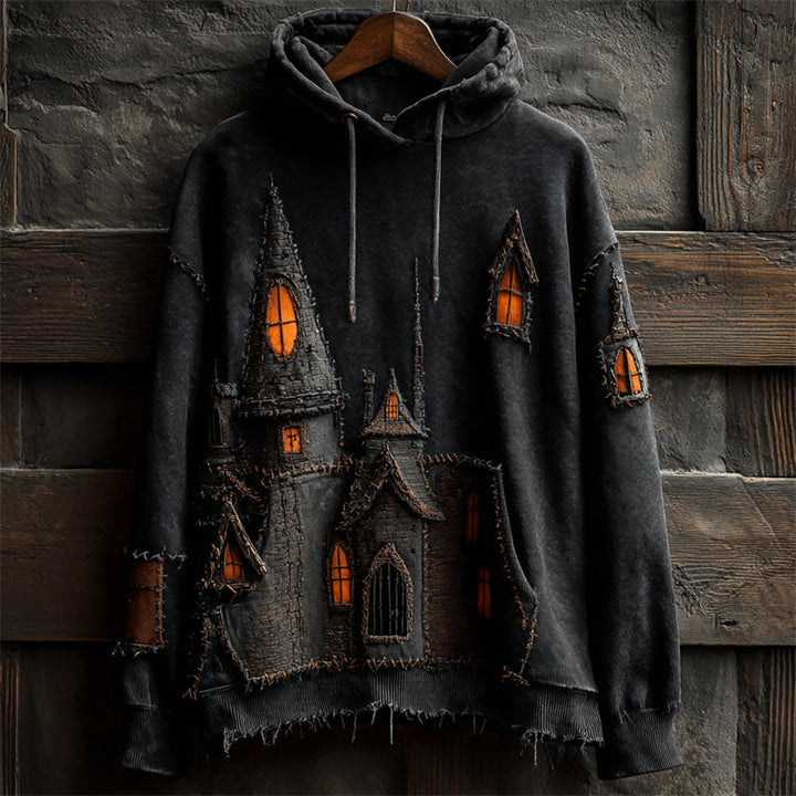 Zosia | Spooky Castle Patchwork Hoodie