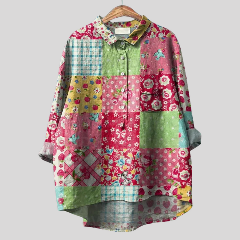 Zandra | Vintage Floral Blouse