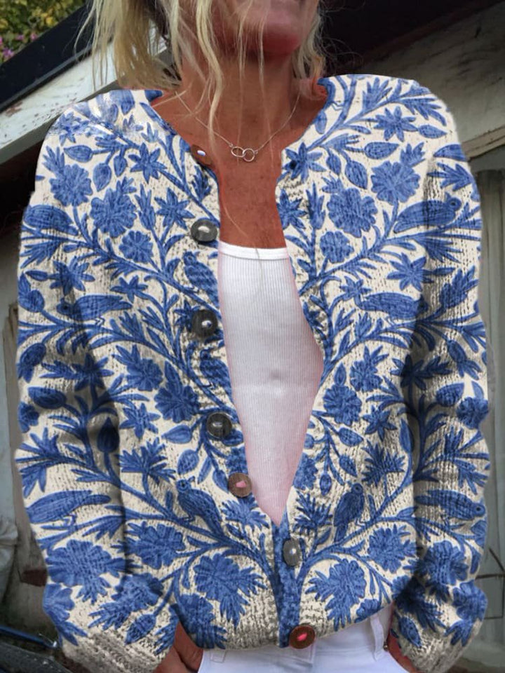 Ynes | Women's floral cardigan