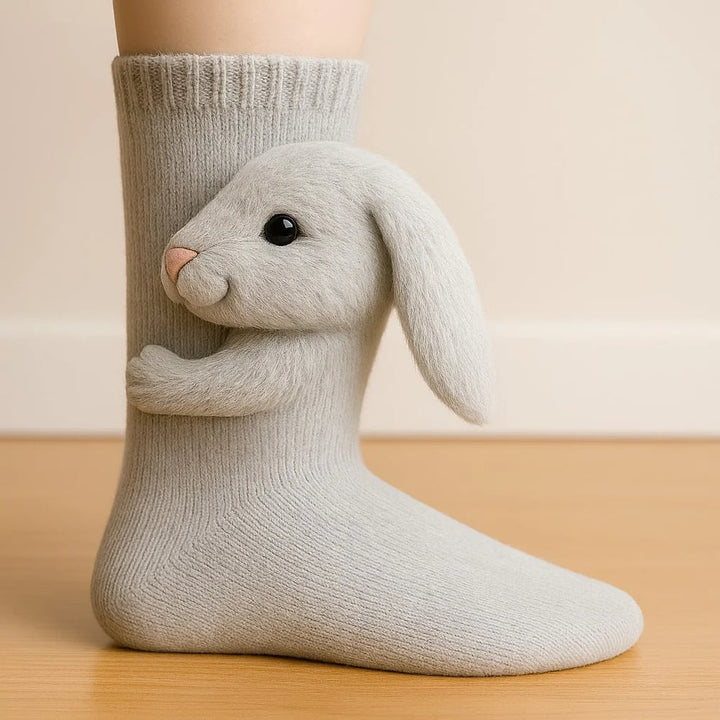 Aristea | Playful Animal-Knit Cozy Socks