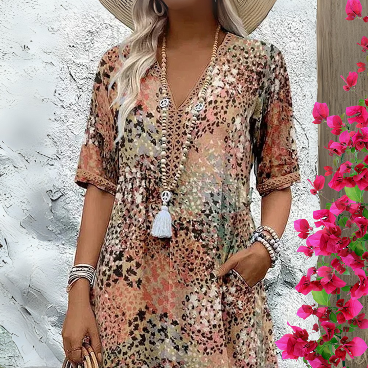 Anne | Feminine Flowy Midi Dress