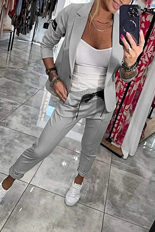 Lena | Modern Casual Chic Blazer and Pants Set