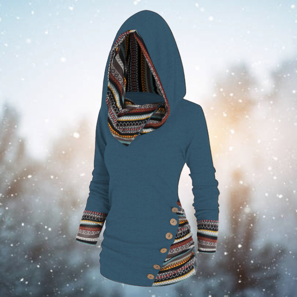 Franzi | Soft Tribal Pattern Hoodie