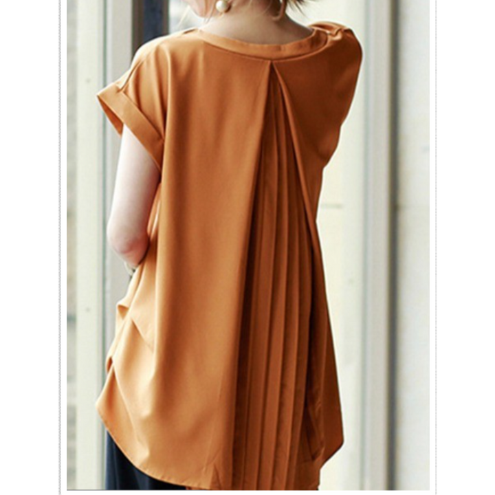April | Patchwork V-Neck Blouse