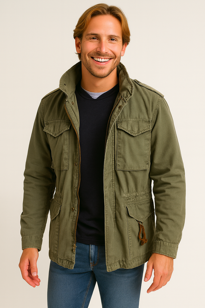 Archer | Casual Field Jacket with Hood and Multiple Pockets
