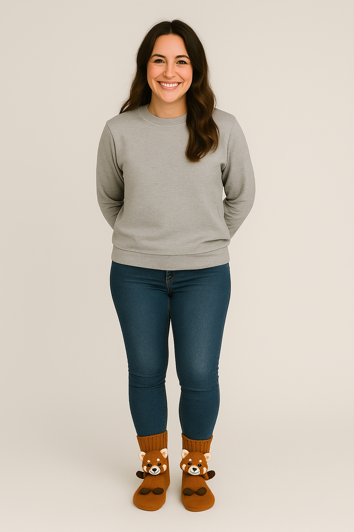 Aristea | Playful Animal-Knit Cozy Socks