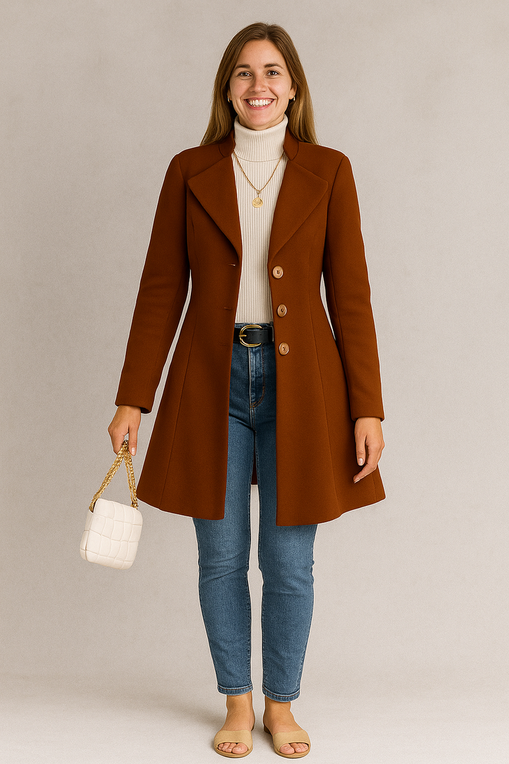 Ava | Tailored Mid-Length Slim-Fit Coat