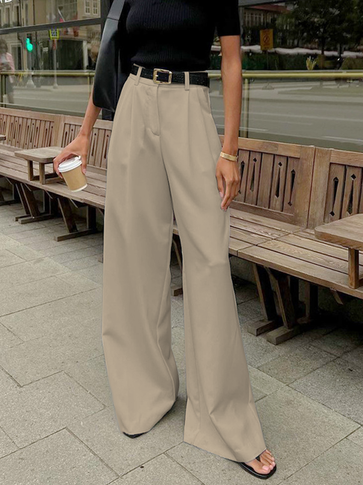 Ophira | Elegant High-Waist Wide Leg Pants