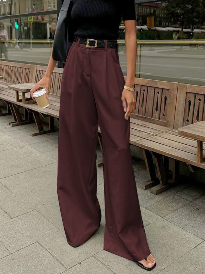 Ophira | Elegant High-Waist Wide Leg Pants