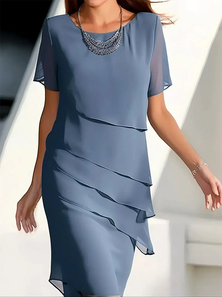 Candice | Sheer Short Sleeve Dress
