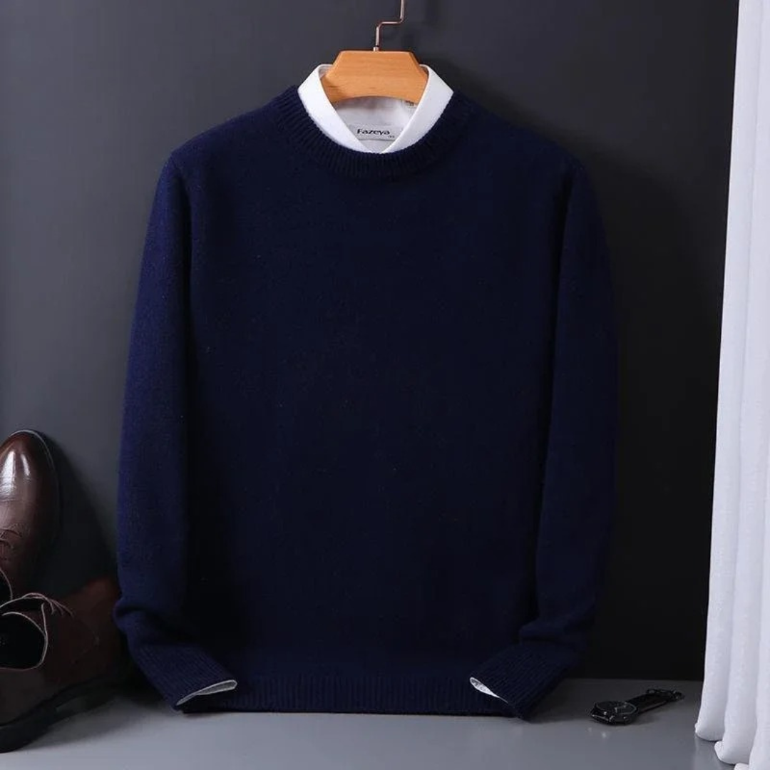 Thierry | Classic Round Neck Knit Sweater