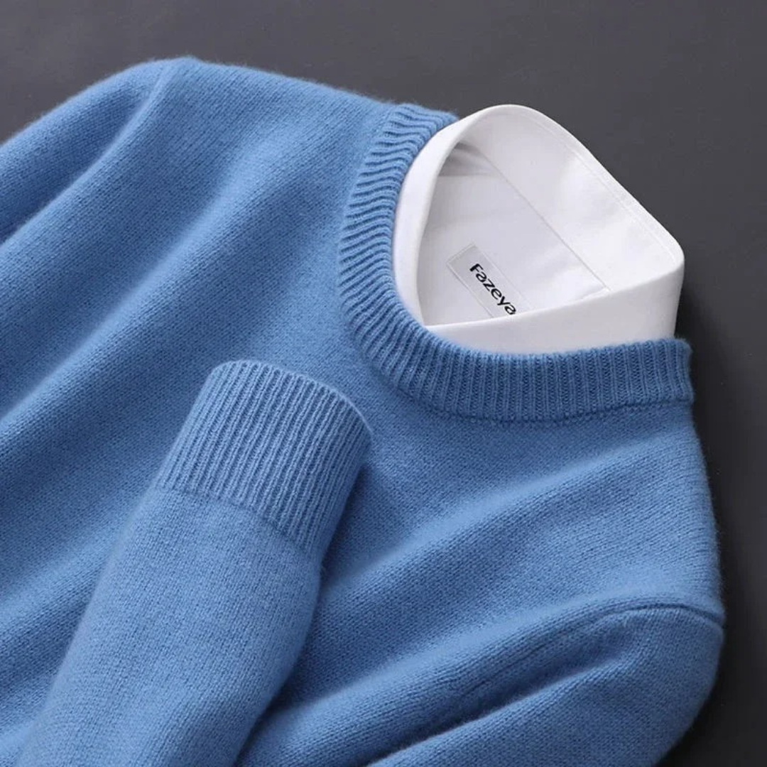 Thierry | Classic Round Neck Knit Sweater