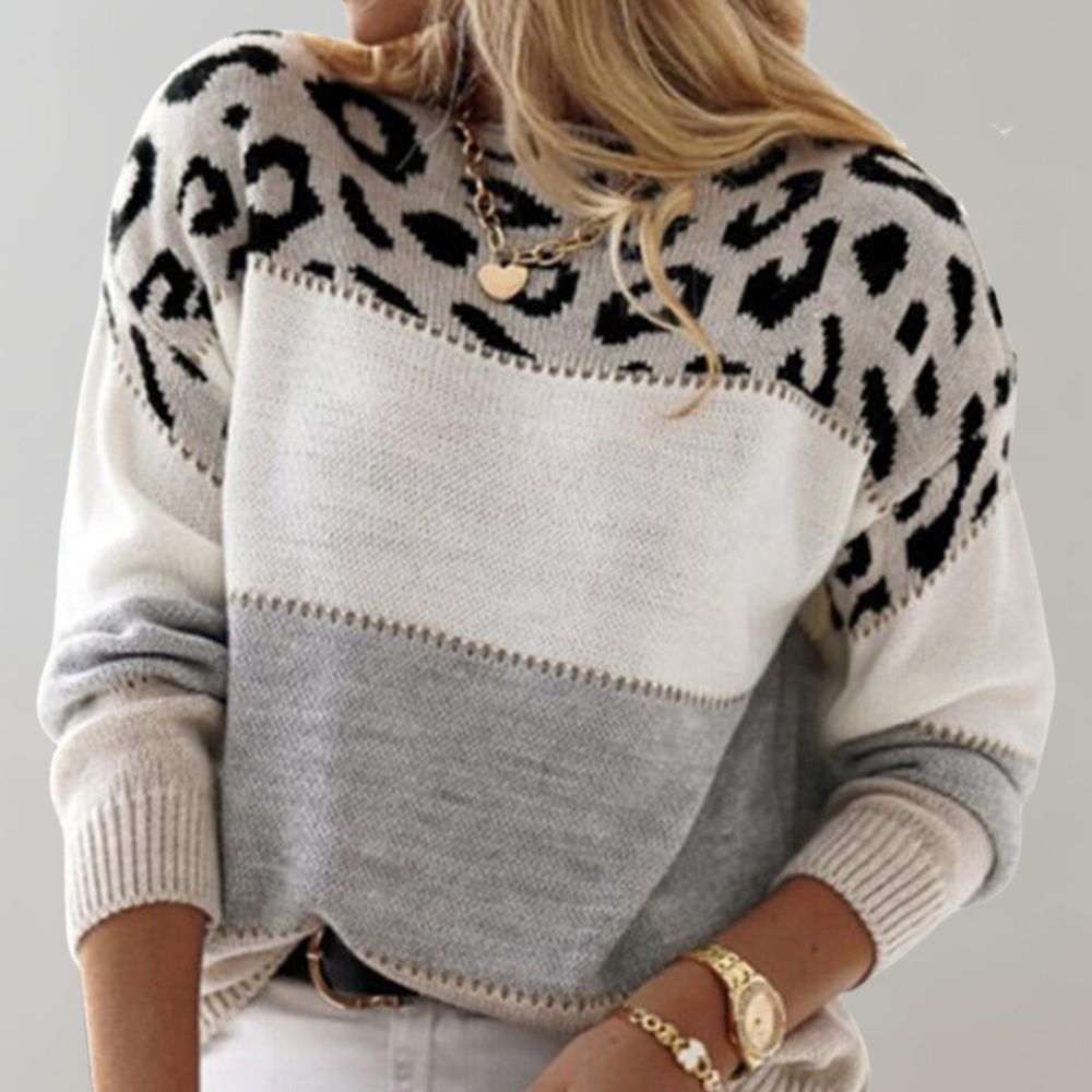 Helena | Cozy Comfort Leopard Print Sweater