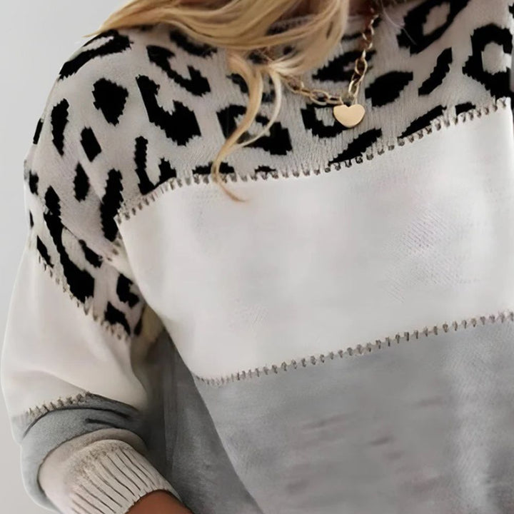 Helena | Cozy Comfort Leopard Print Sweater