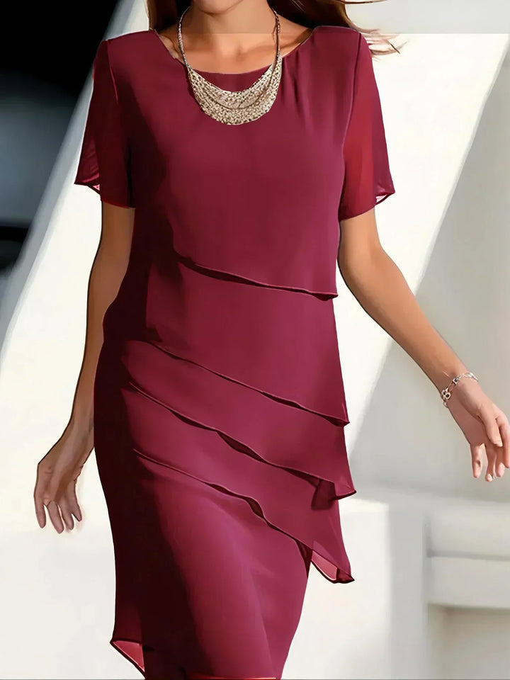 Candice | Sheer Short Sleeve Dress