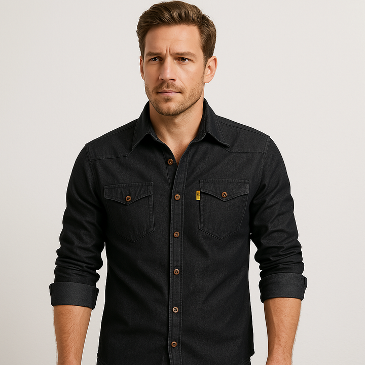Jim | Classic Denim Structured Shirt