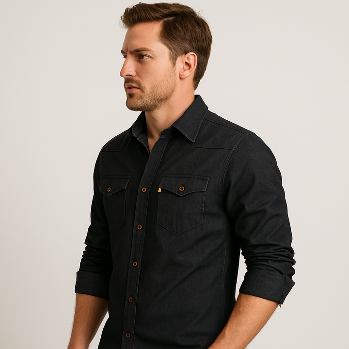 Jim | Classic Denim Structured Shirt